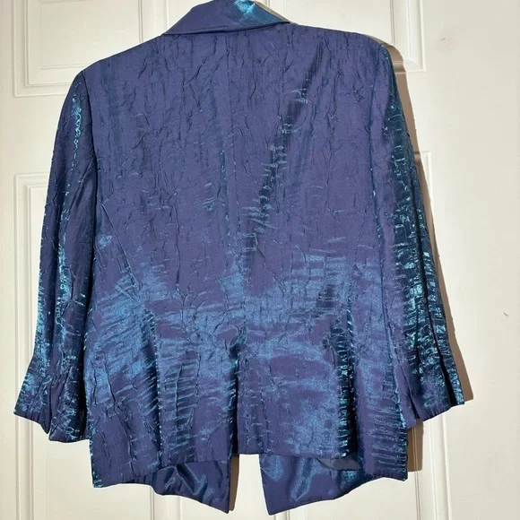 Alex Evenings Satin Jacket, Size 8 - Picture 5 of 10